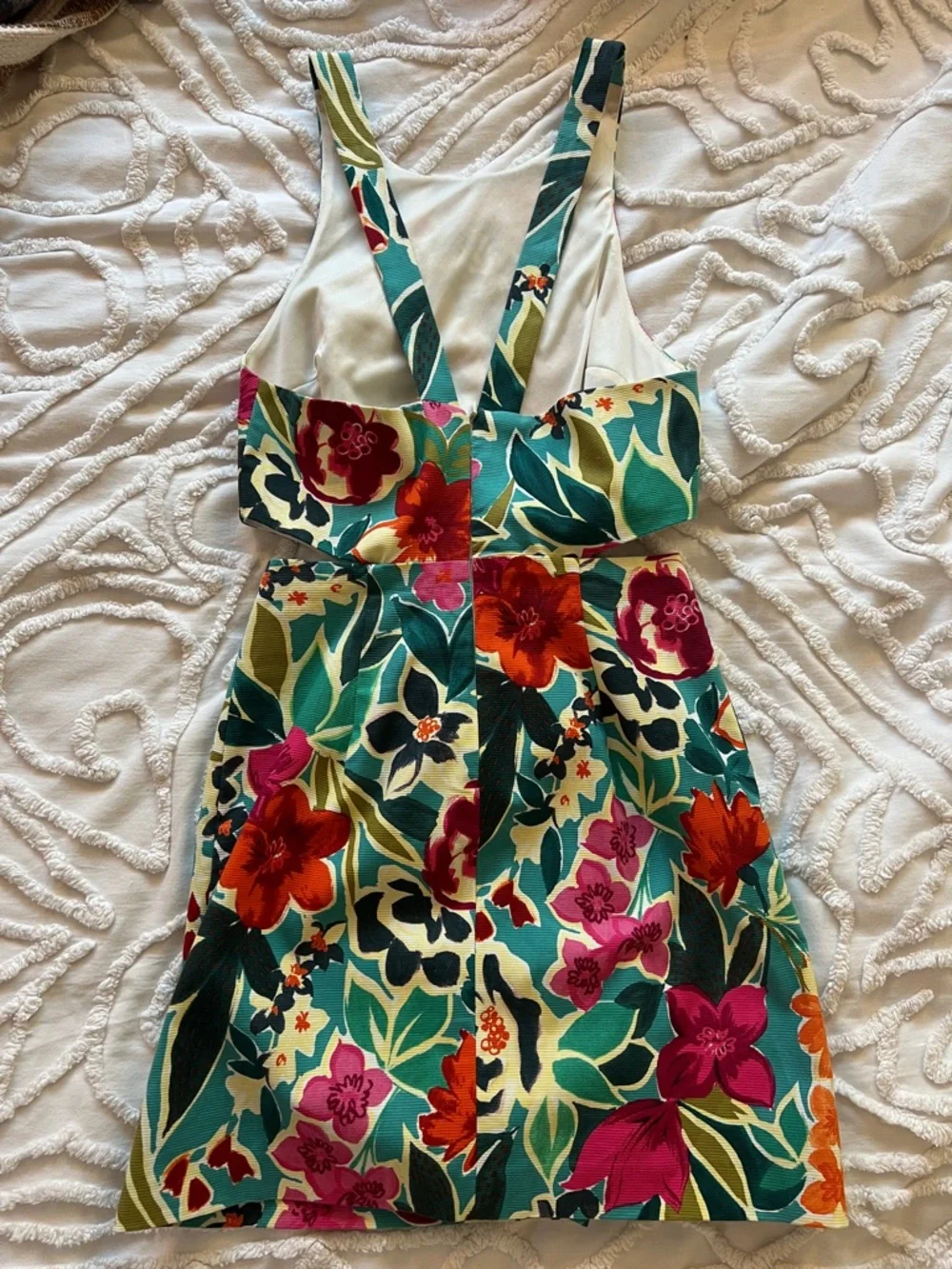 ZARA Bright Floral Vacation Romper/Dress - Picture 2 of 6